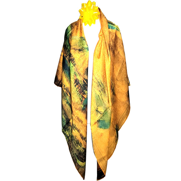 NWT Double Sided Silk Scarf 53"x53" Large Square Shawl Wrap XiangYunSha 36441 - Picture 6 of 14